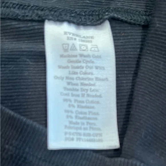 Everlane The Pima Micro Rib Cap Sleeve Tee - Picture 7 of 7